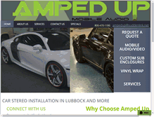 Tablet Screenshot of ampedupaudio.com